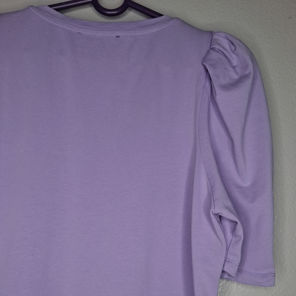 Tuckernuck Pomander Place Lavender Purple Puff Stella Dress Size Large - Picture 11 of 15